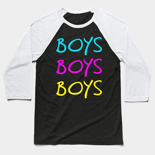 Boys Boys Boys Baseball T-Shirt by Scar